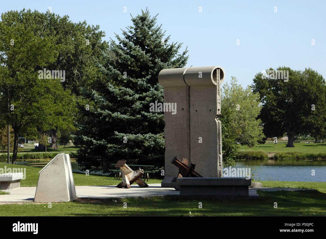 MEMORIAL al MURO DE BERLIN. RAPID CITY. Estado de Dakota del Sur. Estados Unidos. Stock Photo