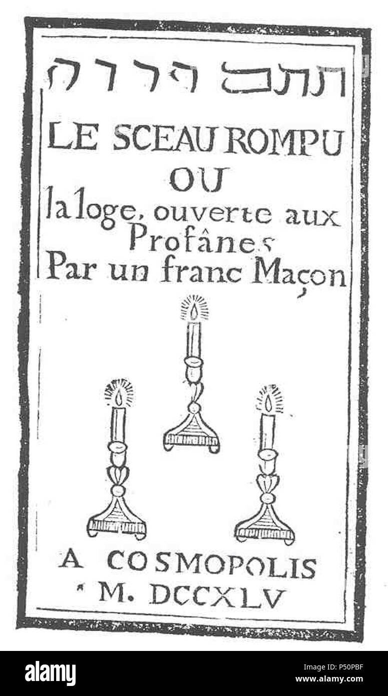 1745 Le Sceau Rompu Cosmopolis Stock Photo Alamy