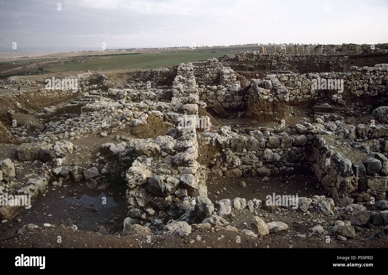 Israel. Galilee. Ruins for Hazor. Biblical place of times of Joshua