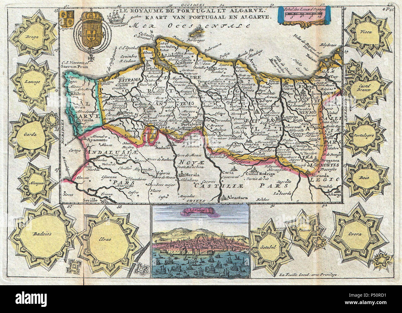 La feuille map of portugal hi-res stock photography and images - Alamy