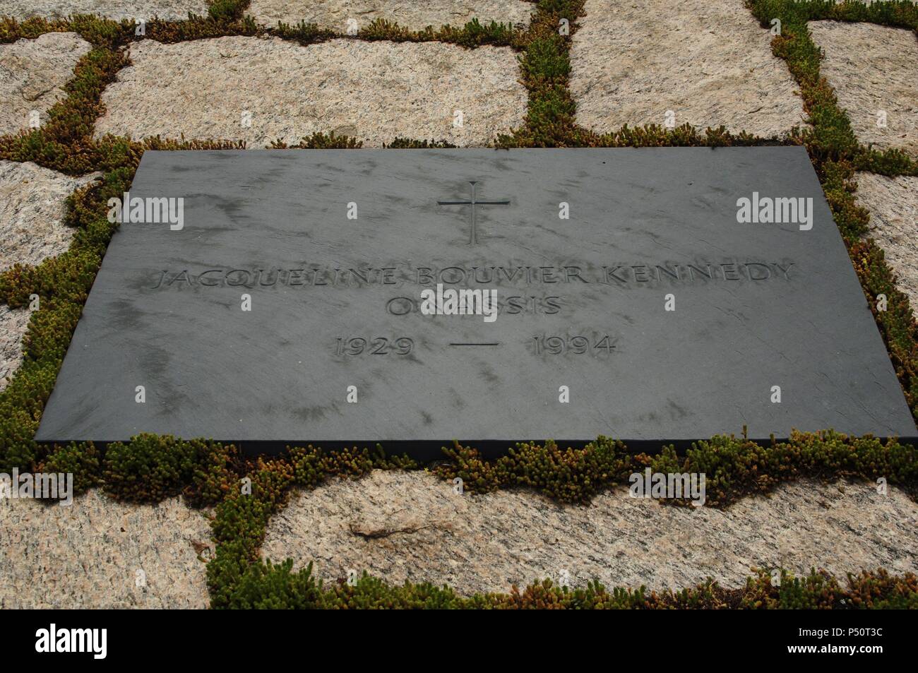 Jacqueline Bouvier Kennedy (1929-1994). Wife of President John F. Kennedy. Grave in Arlington National Cemetery. United States. Stock Photo