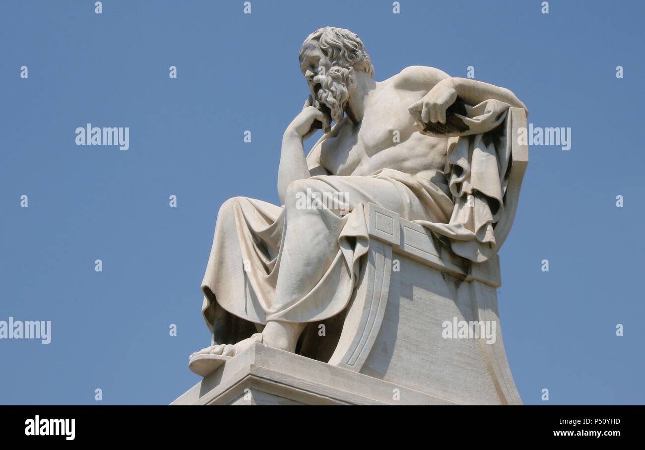 Socrates (469399 BC). Classical Greek Philosopher. Statue of Socrates