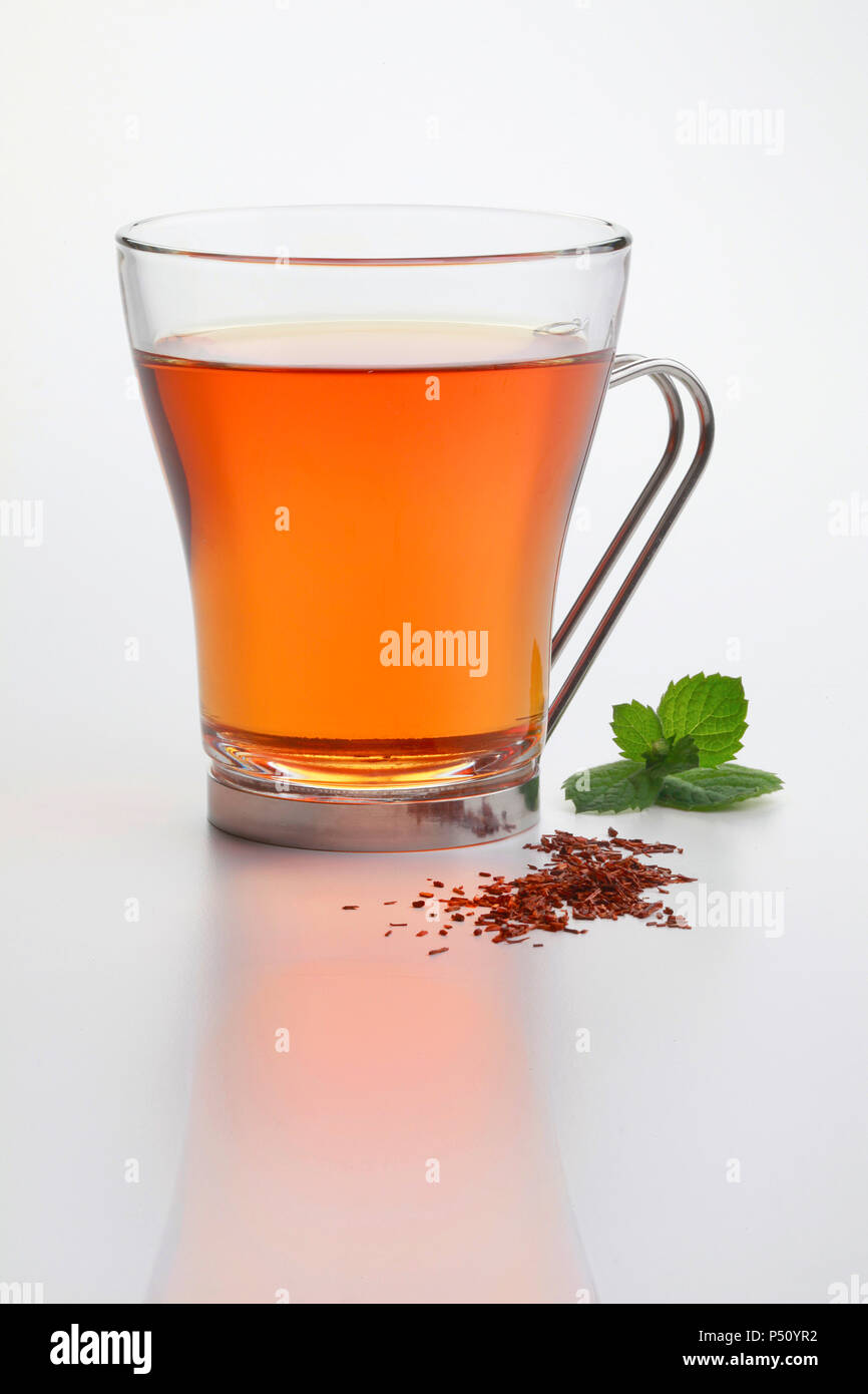 Tea on white background Stock Photo
