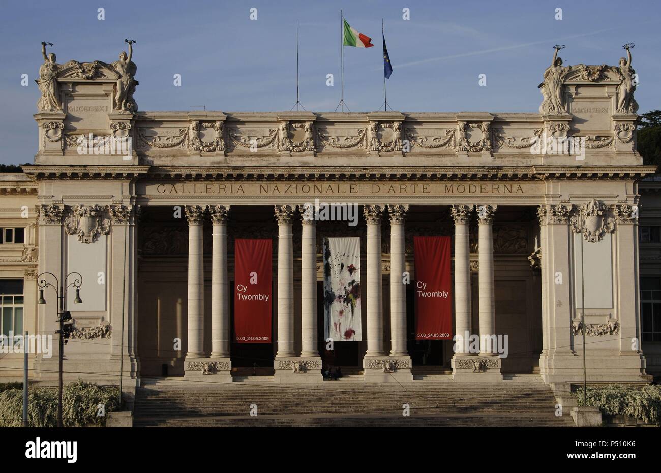 Italy. Rome. National Gallery of Modern Age. Placed in the Palace of Fine Arts, built by Cesare Bazzani (1873-1939). Exterior. Stock Photo