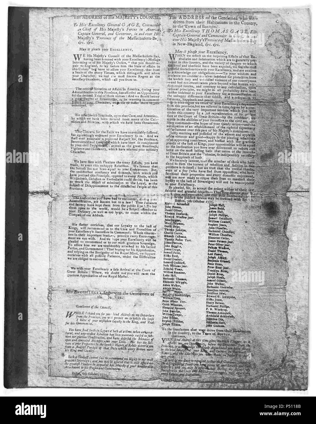 1775 boston Black and White Stock Photos & Images Alamy