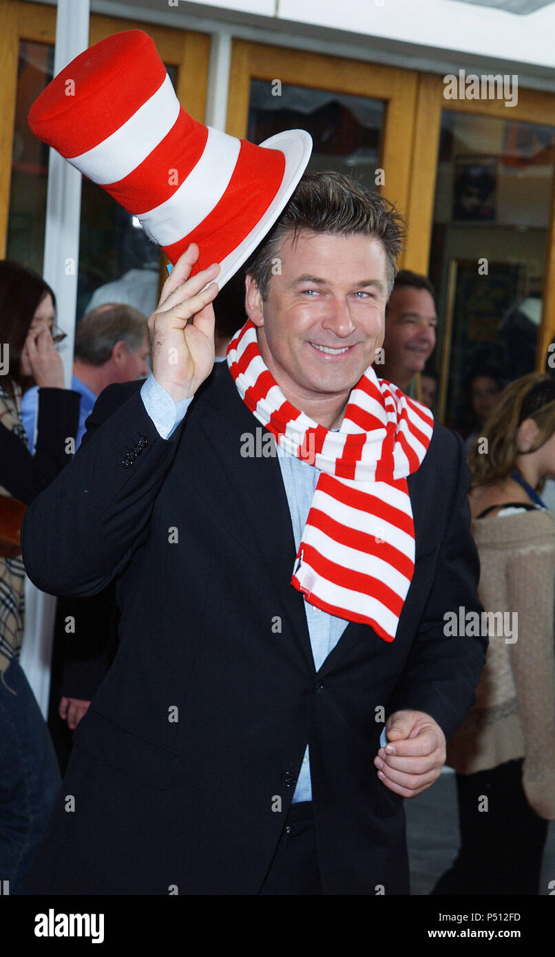 Alec Baldwin arriving at the ' Dr. Seuss 'The Cat In The Hat Premiere '   at the Universal Amphitheatre in Los Angeles. November 8, 2003.BaldwinAlec23 Red Carpet Event, Vertical, USA, Film Industry, Celebrities,  Photography, Bestof, Arts Culture and Entertainment, Topix Celebrities fashion /  Vertical, Best of, Event in Hollywood Life - California,  Red Carpet and backstage, USA, Film Industry, Celebrities,  movie celebrities, TV celebrities, Music celebrities, Photography, Bestof, Arts Culture and Entertainment,  Topix, vertical, one person,, from the years , 2003 to 2005, inquiry tsuni@Gamm Stock Photo