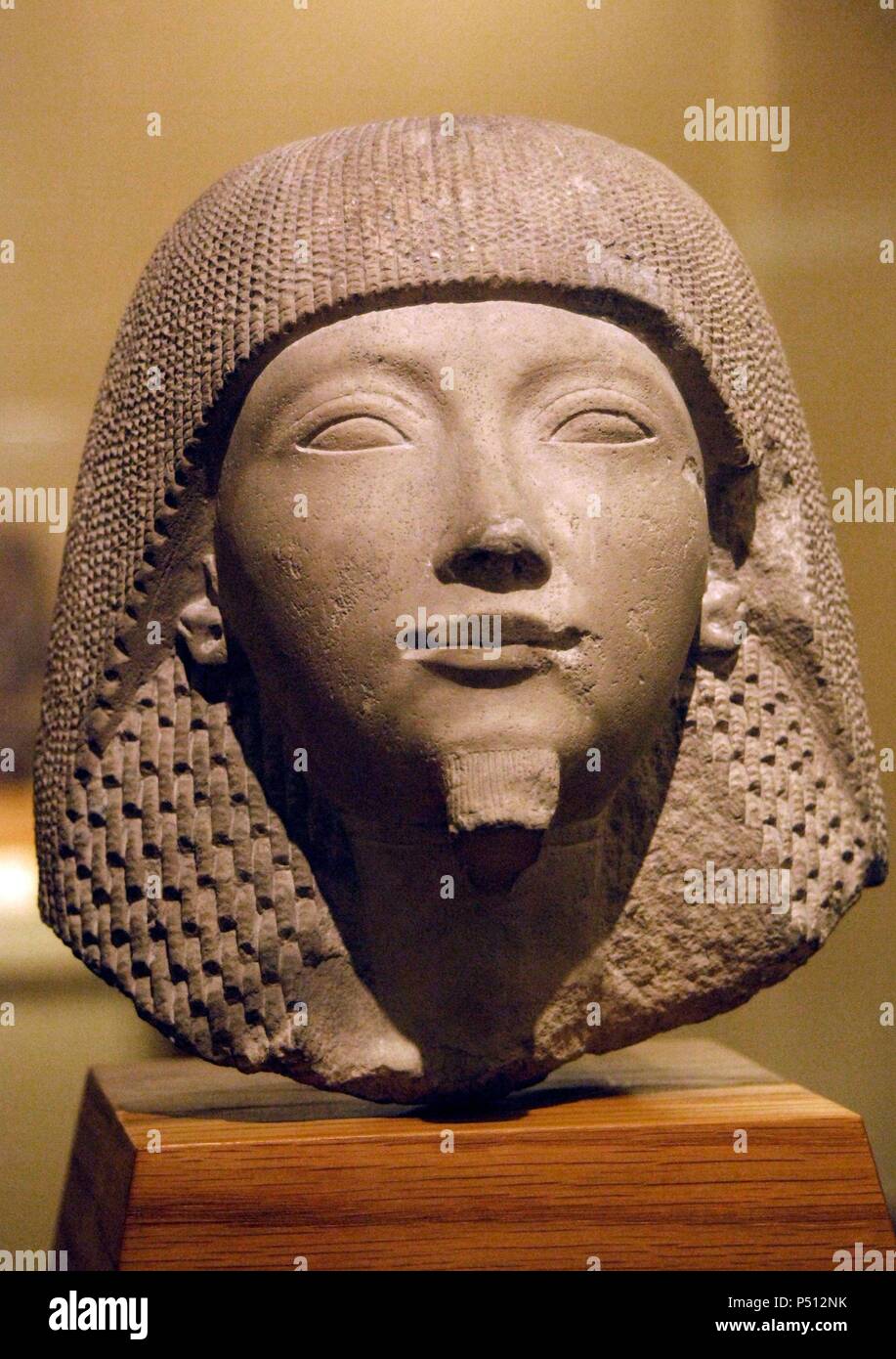 EGYPTIAN ART. New Empire. Bust of a young man. Museum of Fine Arts