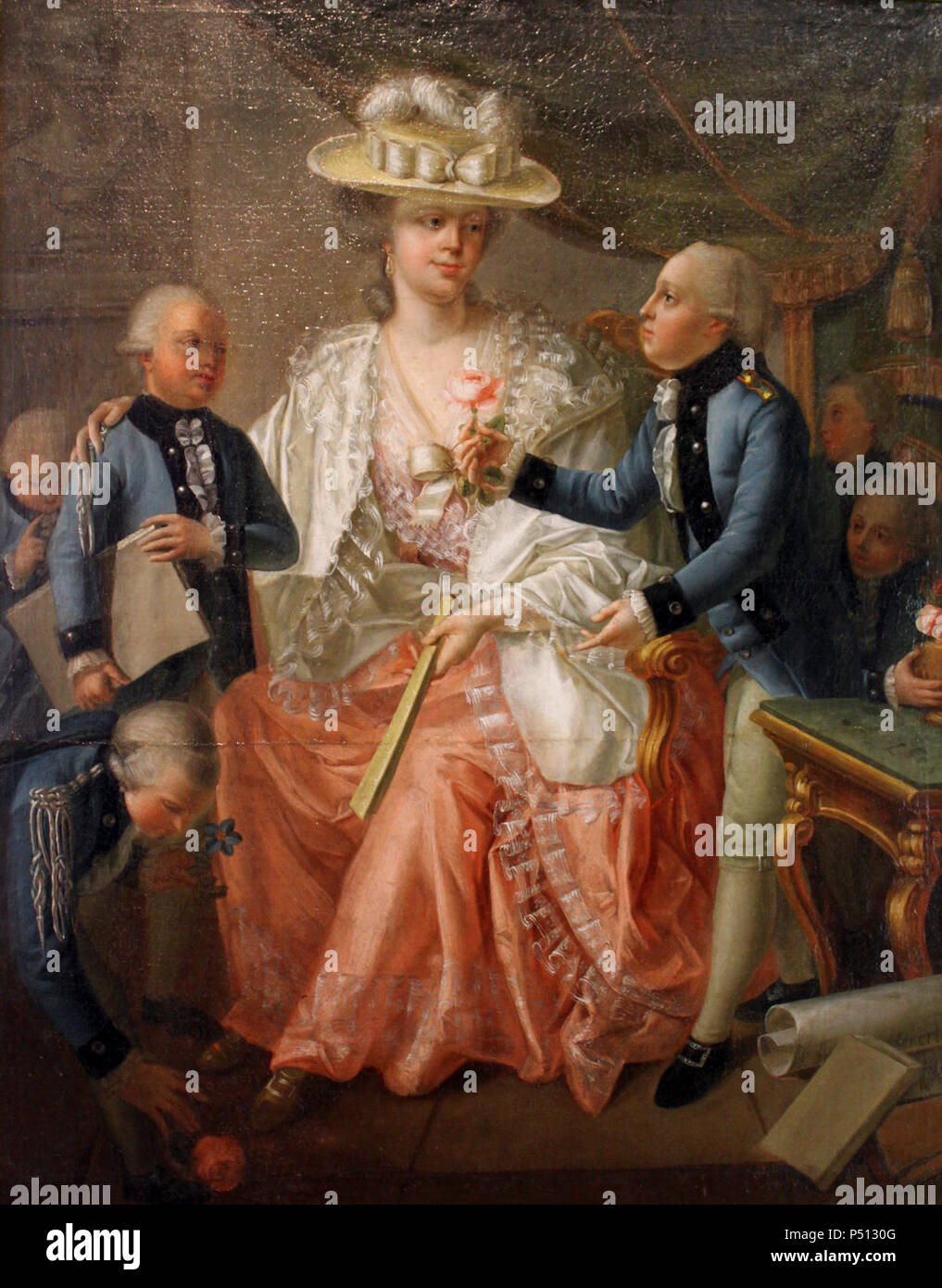 1780 Portrait Franziska von Hohenheim anagoria Stock Photo - Alamy
