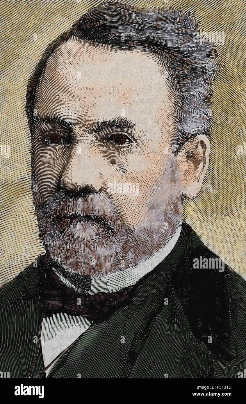 PASTEUR, Louis (1822-1895) French chemist and bacteriologist. Stock Photo