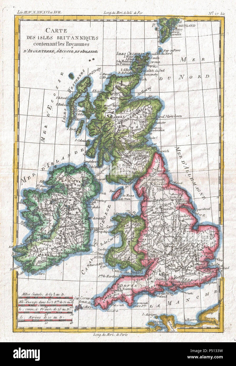 Map of british isles hi-res stock photography and images - Alamy