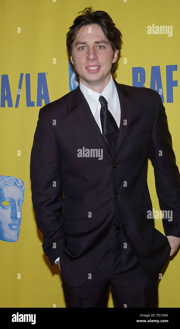 Zach Braff (Scrubs) arriving at the " 12TH ANNUAL BAFT / LA BRITANNIA