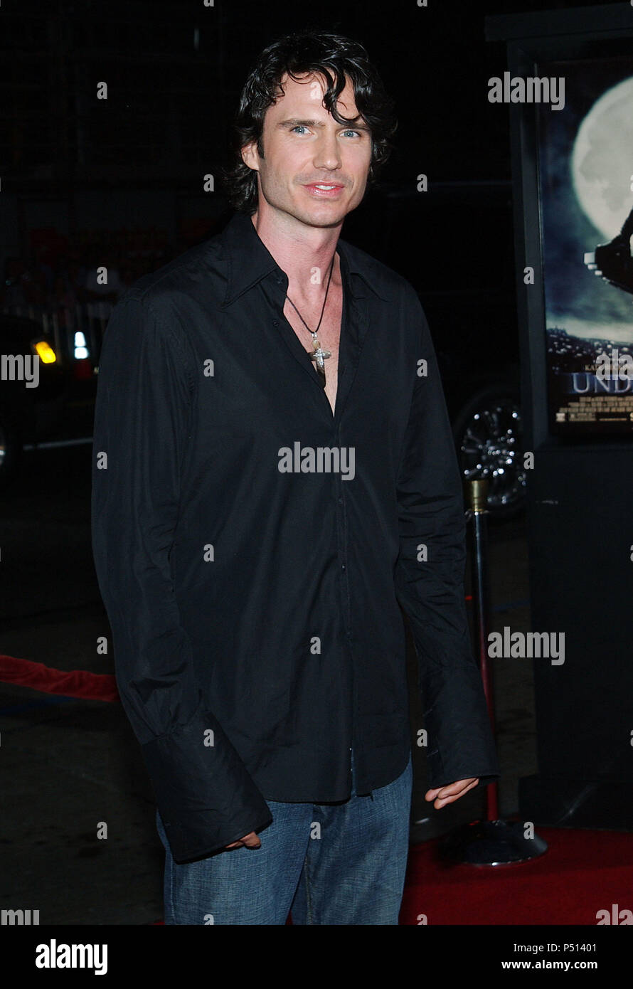 Shane Brolly arriving at the ' Underworld Premiere ' at the Chinese Theatre in Los Angeles. September 15, 2003.BrollyShane69 Red Carpet Event, Vertical, USA, Film Industry, Celebrities,  Photography, Bestof, Arts Culture and Entertainment, Topix Celebrities fashion /  Vertical, Best of, Event in Hollywood Life - California,  Red Carpet and backstage, USA, Film Industry, Celebrities,  movie celebrities, TV celebrities, Music celebrities, Photography, Bestof, Arts Culture and Entertainment,  Topix, vertical, one person,, from the years , 2003 to 2005, inquiry tsuni@Gamma-USA.com - Three Quarters Stock Photo