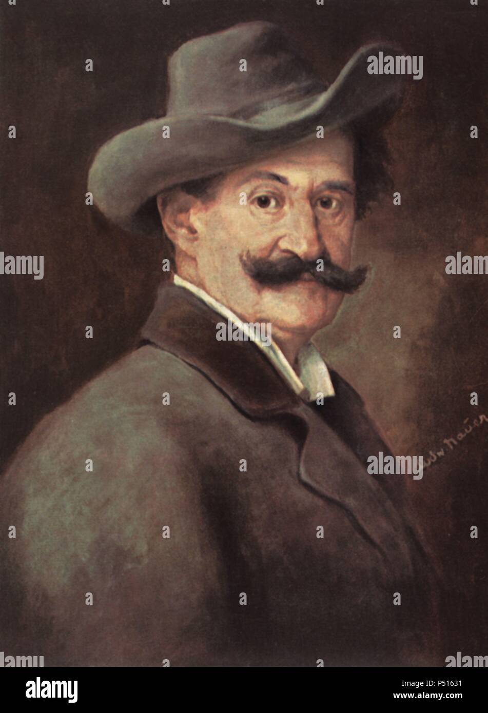 Johann Strauss, hijo (Viena, 1825-1899). Director de orquesta y compositor austríaco, conocido com 'el rey del vals', autor de El Danubio Azul. Stock Photo