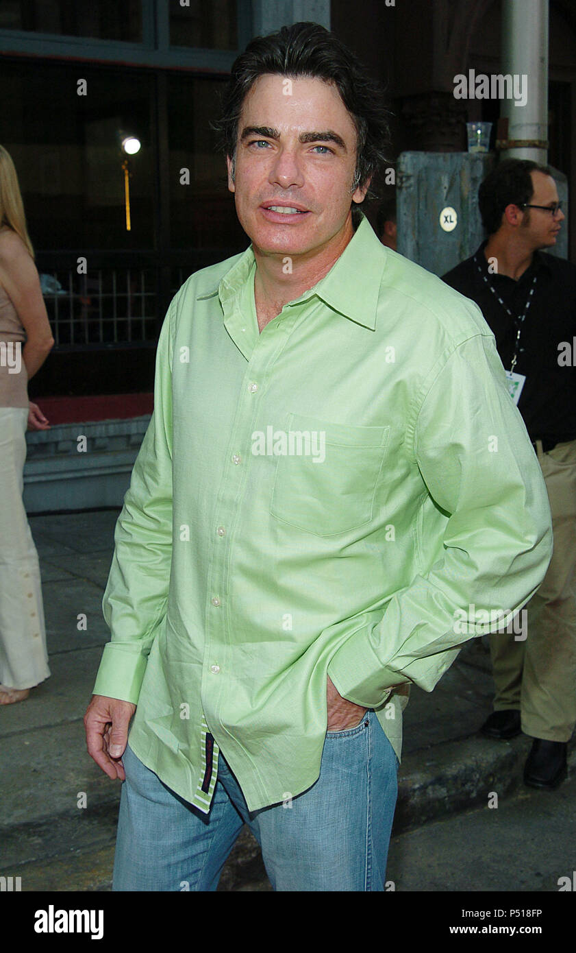 Peter Gallagher (OC) arriving at the 2004 Summer tca Fox All-Star Party on the Fox Lot in Los Angeles. July 16, 2004. GallagherPeter OC 021 Red Carpet Event, Vertical, USA, Film Industry, Celebrities,  Photography, Bestof, Arts Culture and Entertainment, Topix Celebrities fashion /  Vertical, Best of, Event in Hollywood Life - California,  Red Carpet and backstage, USA, Film Industry, Celebrities,  movie celebrities, TV celebrities, Music celebrities, Photography, Bestof, Arts Culture and Entertainment,  Topix, vertical, one person,, from the years , 2003 to 2005, inquiry tsuni@Gamma-USA.com - Stock Photo