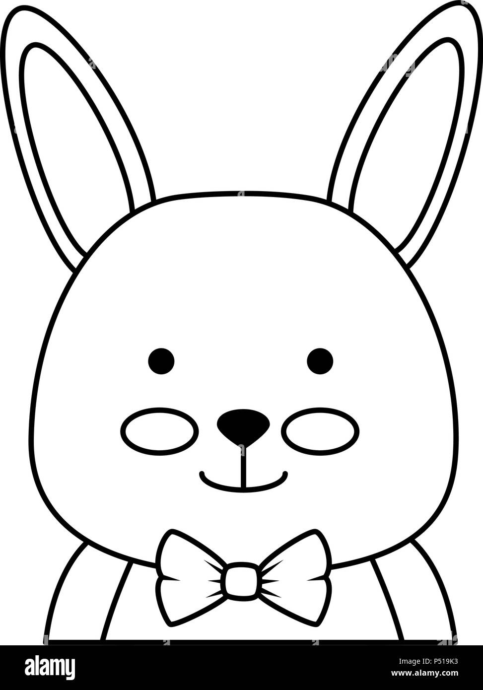 cute rabbit character icon Stock Vector Image & Art - Alamy