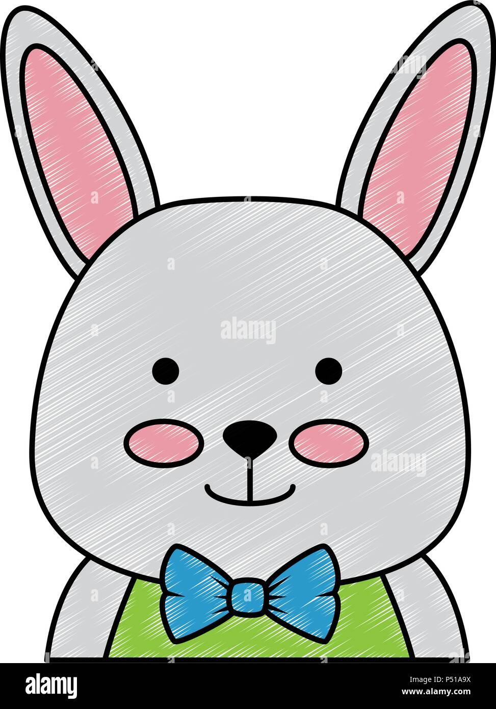 cute rabbit character icon Stock Vector Image & Art - Alamy