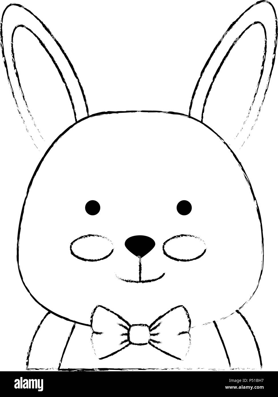 cute rabbit character icon Stock Vector Image & Art - Alamy