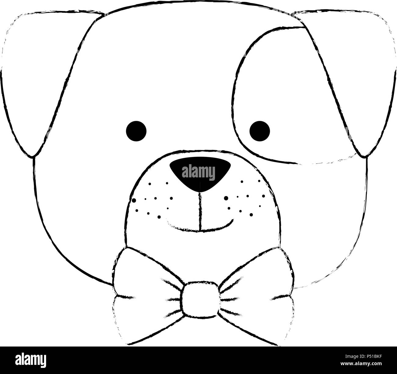 cute dog head character icon Stock Vector Image & Art - Alamy