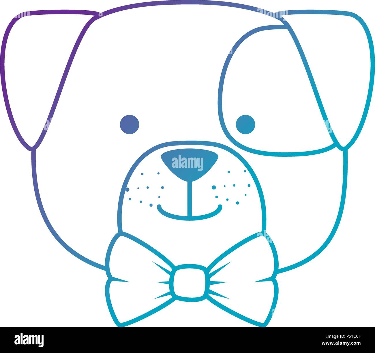 cute dog head character icon Stock Vector Image & Art - Alamy