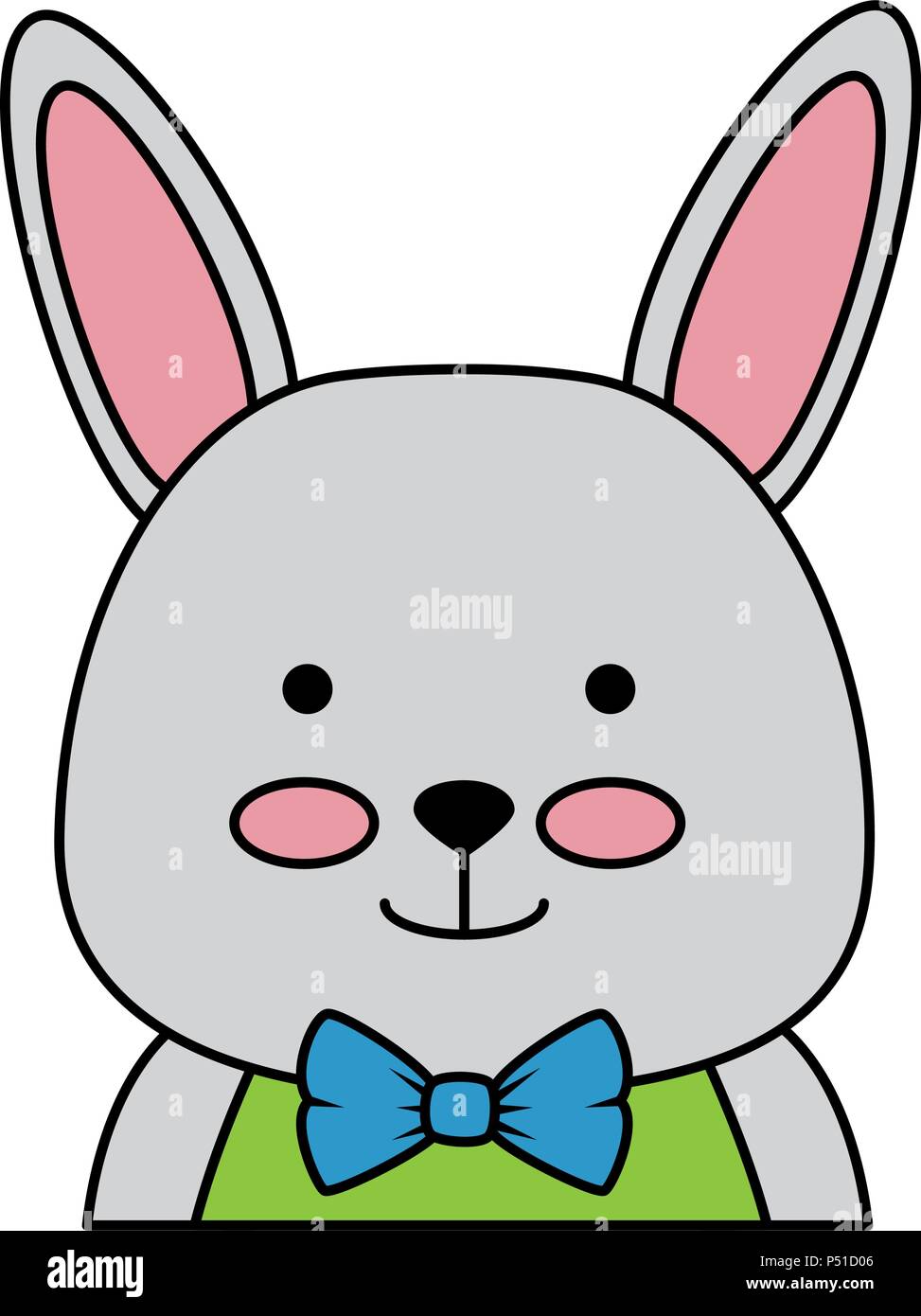 cute rabbit character icon Stock Vector Image & Art - Alamy