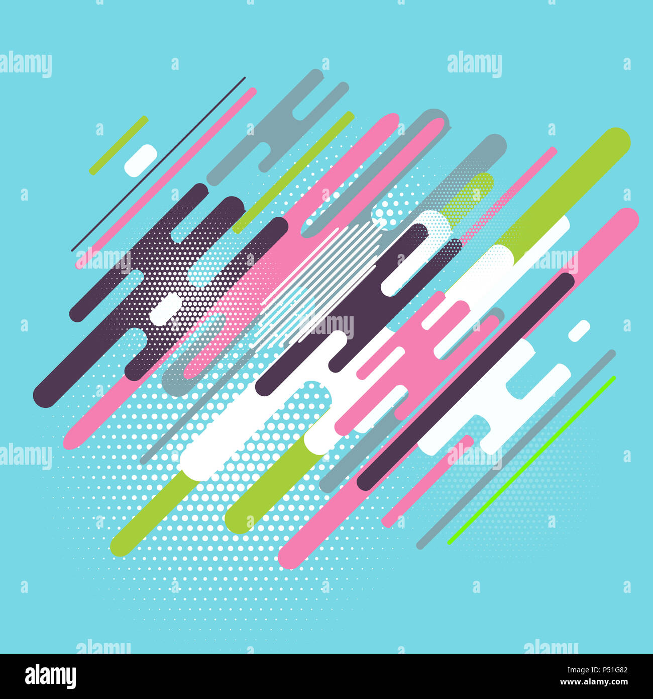 Abstract background with a retro funky design Stock Photo - Alamy