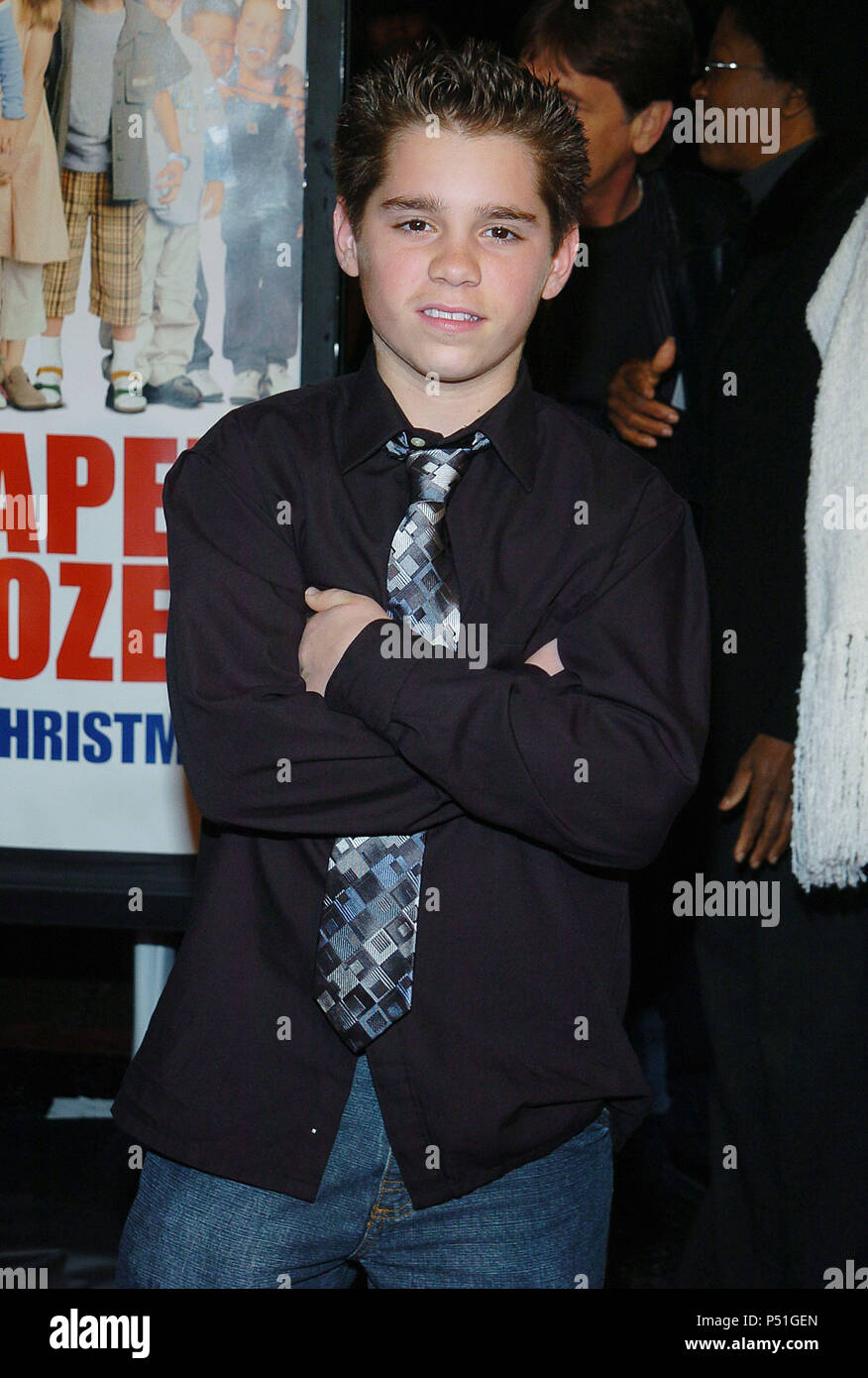 Ryan Pinkston arriving at the " CHEAPER BY THE DOZEN PREMIERE " at the