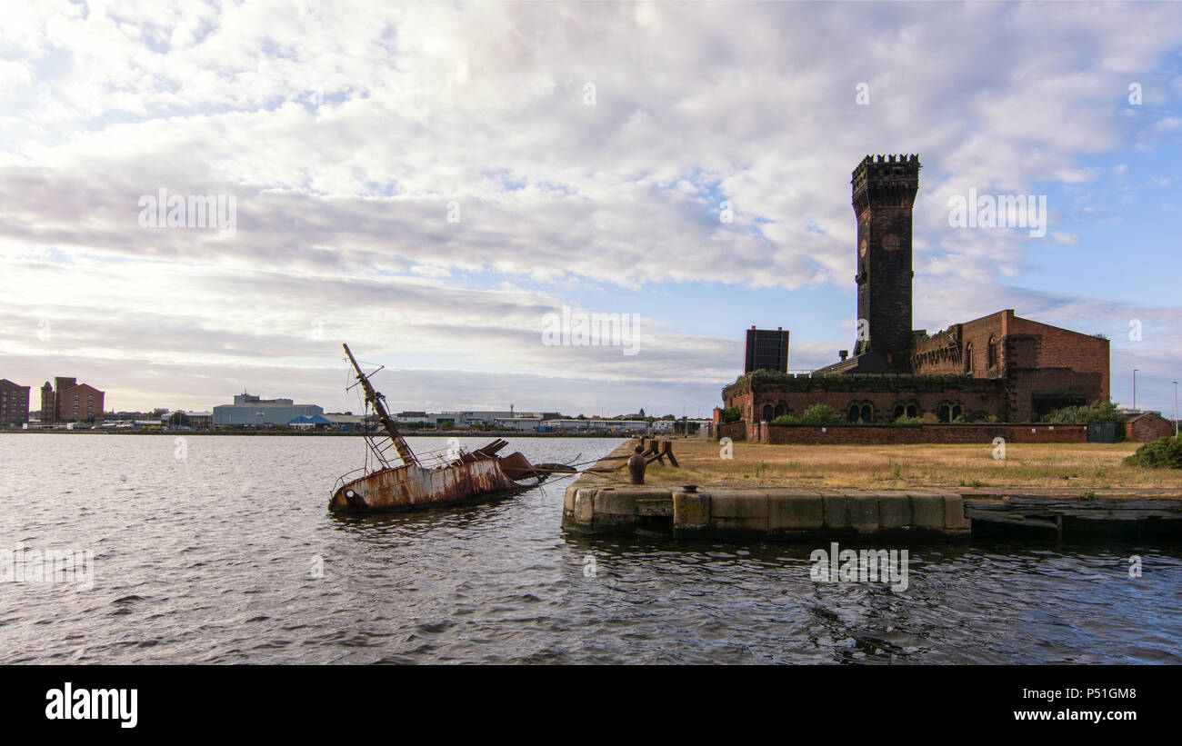 Four Bridges Birkenhead Wirral Stock Photo