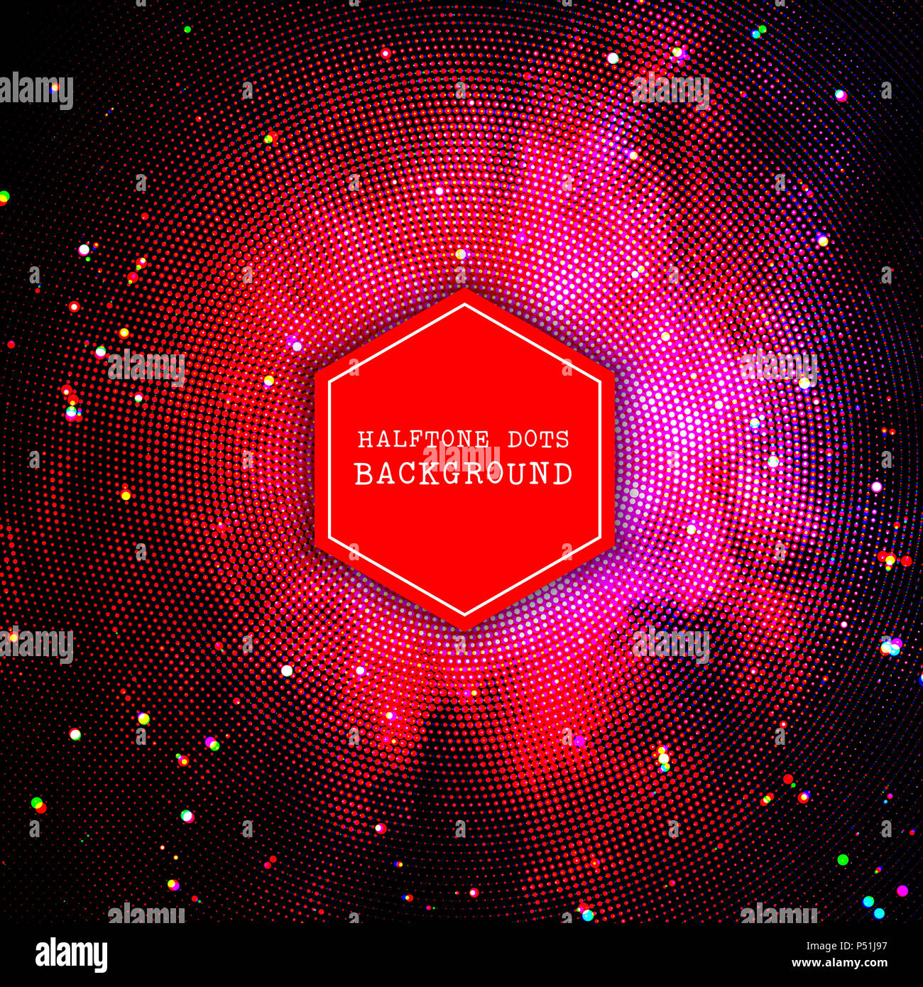 Abstract background with a halftone dots design Stock Photo - Alamy