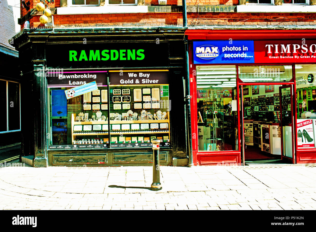 Ramsdens Pawnbrokers, Market Street,  York, England Stock Photo