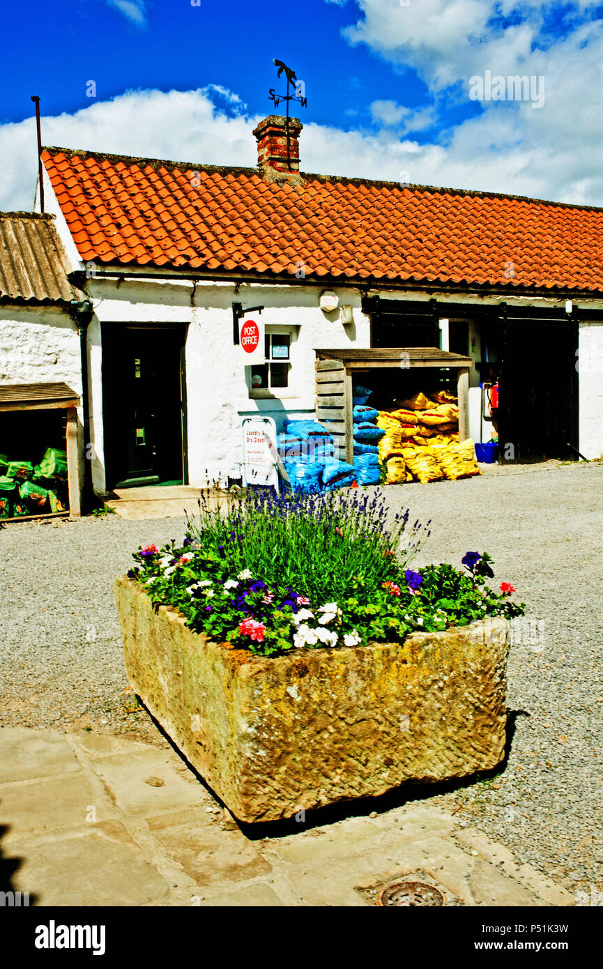 Post Office, Piercebridge Organics, Piercebridge, Borough of Darlington, England Stock Photo Alamy