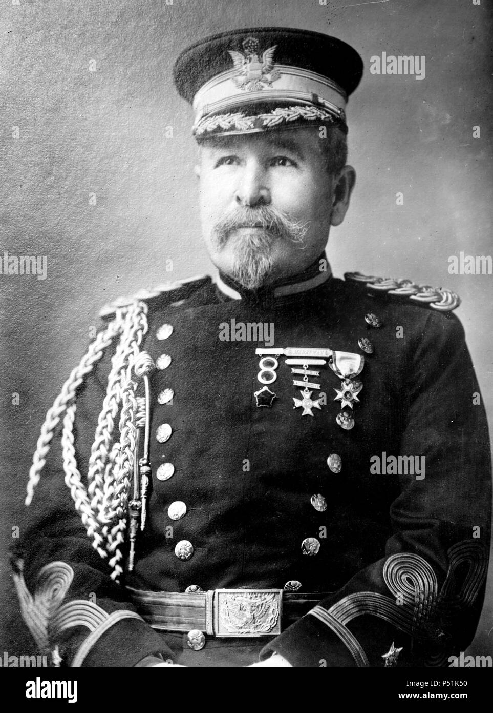 Brig. Gen. Joseph W. Duncan in uniform 12 31 1910 Stock Photo