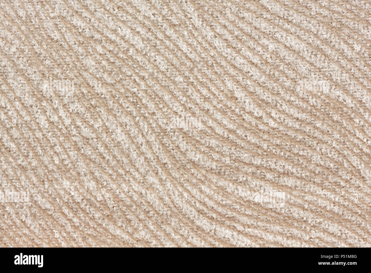 Extravagant light beige fabric texture. Stock Photo