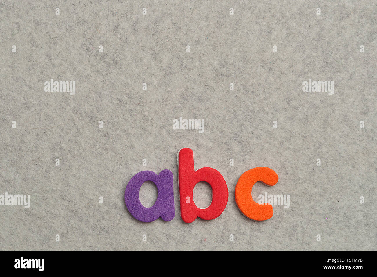 ABC on a white background Stock Photo - Alamy