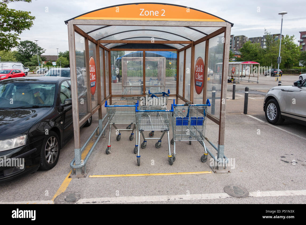 Tesco trolley hires stock photography and images Alamy