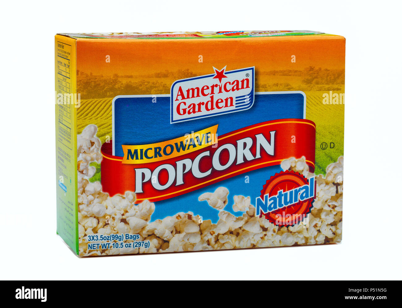 American Garden Microwave Popcorn Stock Photo Alamy