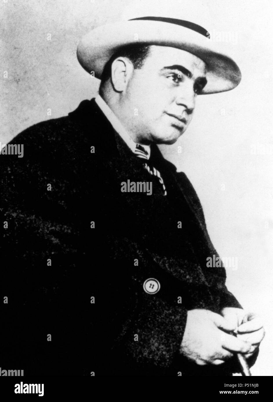Al Capone (1899-1947), American gangster who led a Prohibition-era crime syndicate. Stock Photo