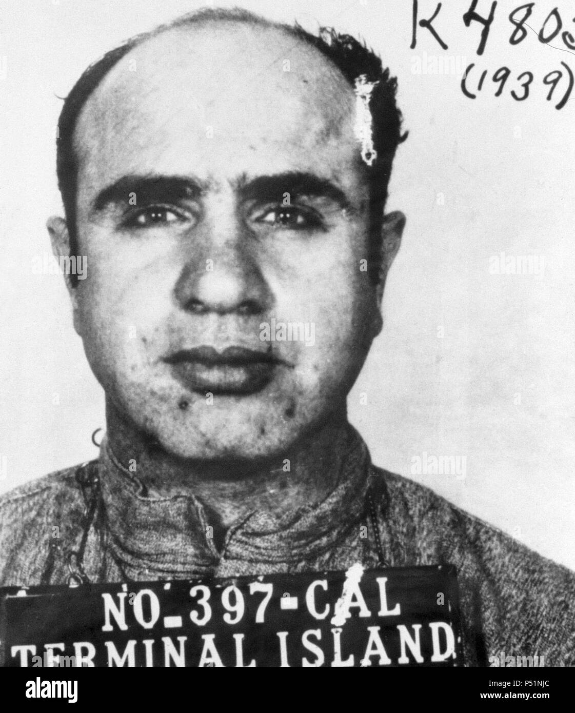 Al Capone, 1939. Stock Photo