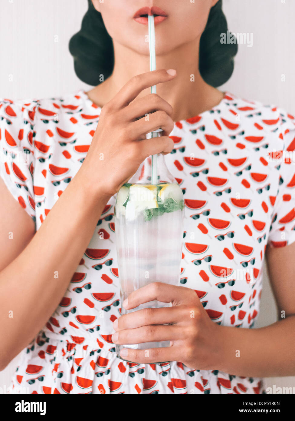 Lemonade in bottle Stock Photo - Alamy