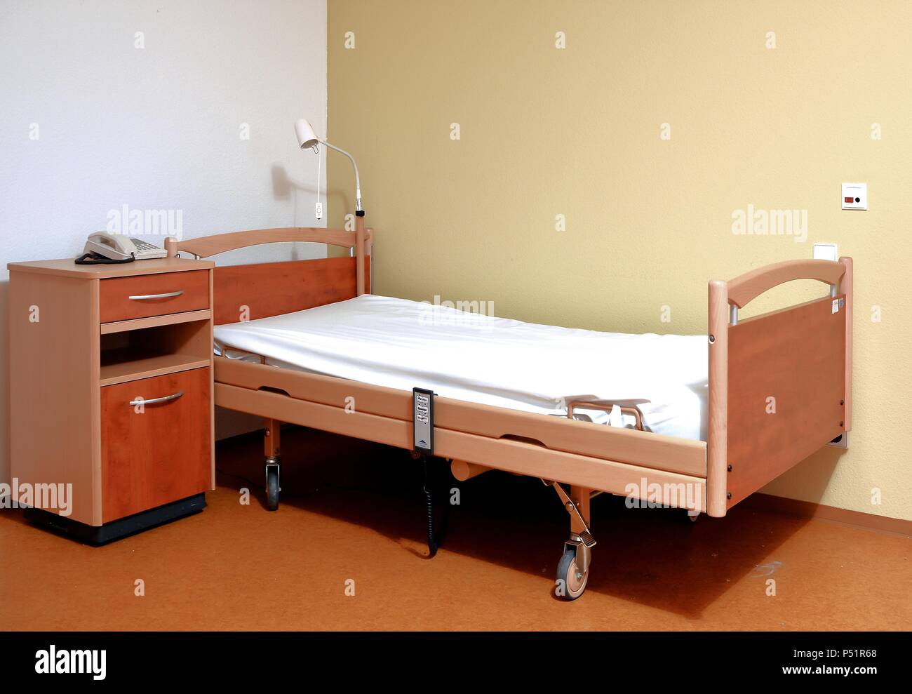 empty room in a nursing home Stock Photo