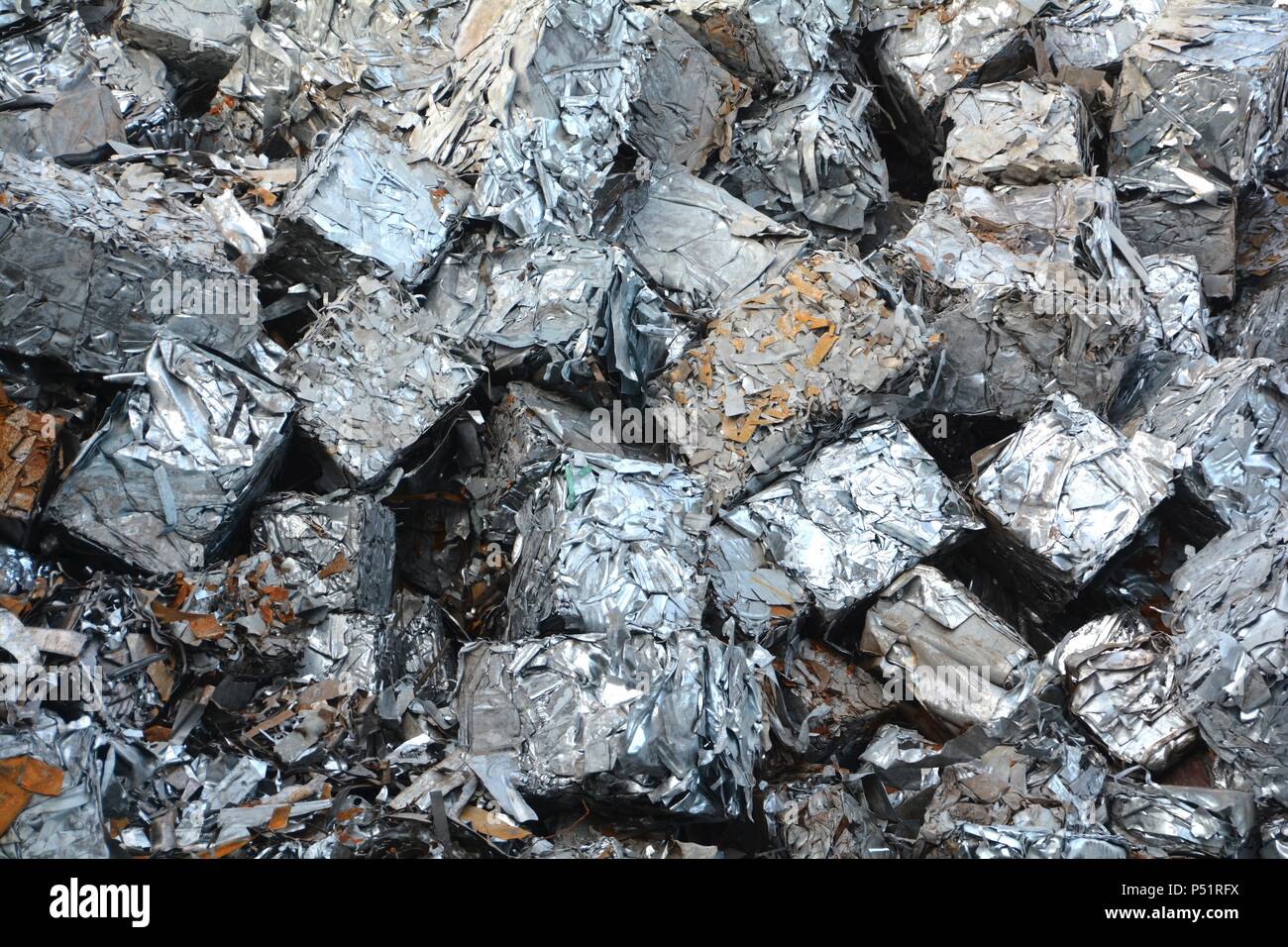 Scrap on a junkyard in the port of Magdeburg Stock Photo - Alamy