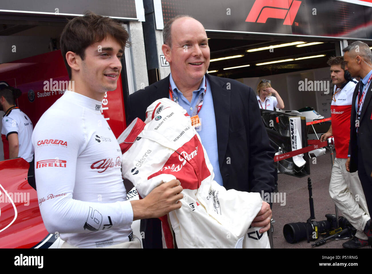 Monte Carlo F1 Grand Prix Test Day In Monaco Featuring Charles Leclerc Prince Albert When 24