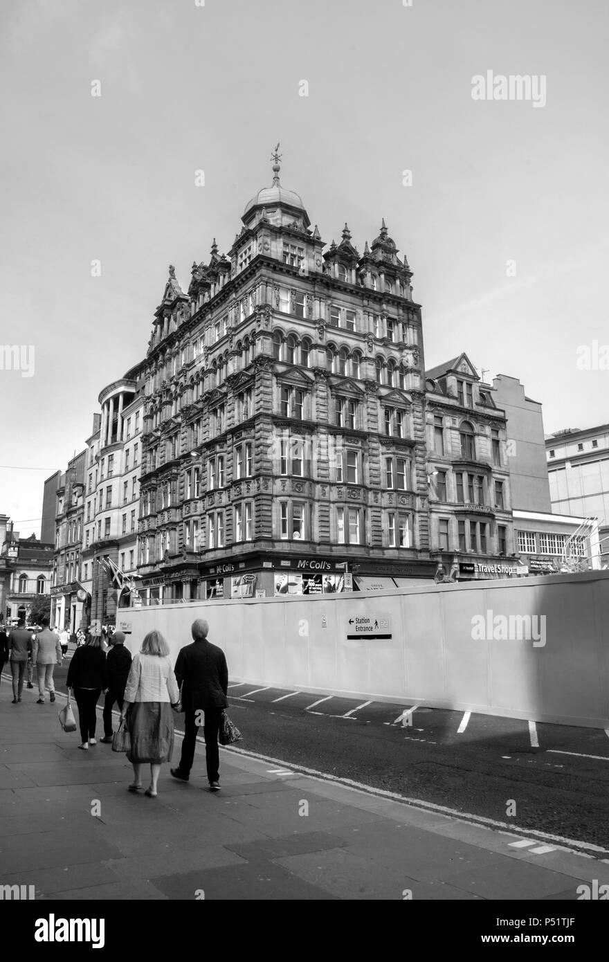 GLASGOW, SCOTLAND JUNE 23rd 2018 A Glasgow Victorian building next
