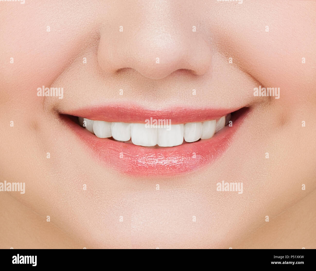 White Teeth Cute Female Smile Closeup Stock Photo Alamy White Teeth Cute Female Smile Closeup Stock Photo Alamy