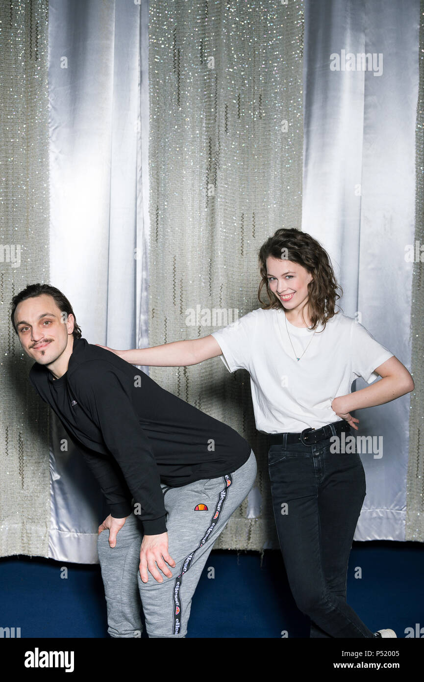 Paula Beer, leading actress in Christian Petzold's film TRANSIT Stock Photo