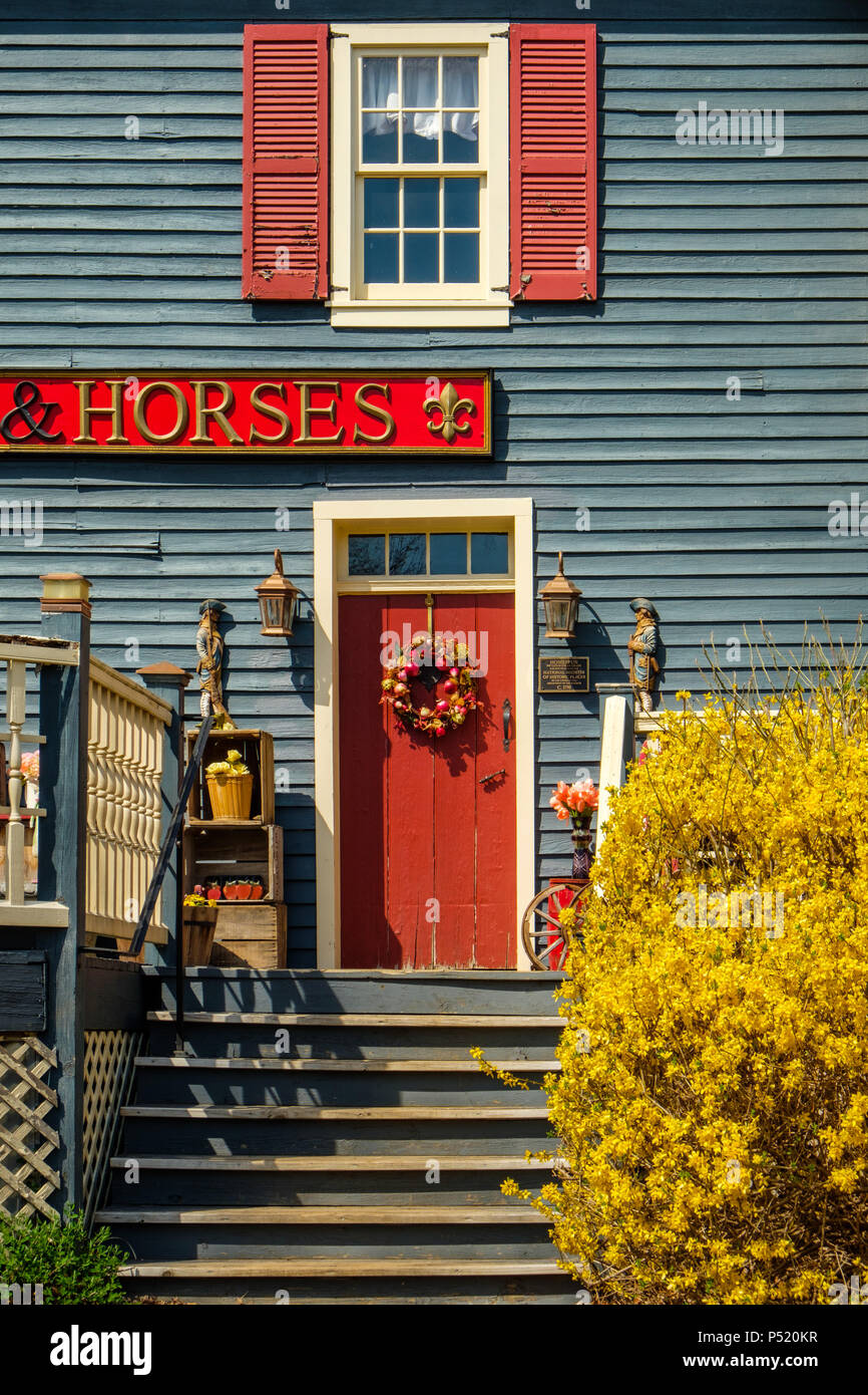Coach & Horses TeaRoom, Homespun, 949 Cedar Creek Grade, Winchester, Virginia Stock Photo