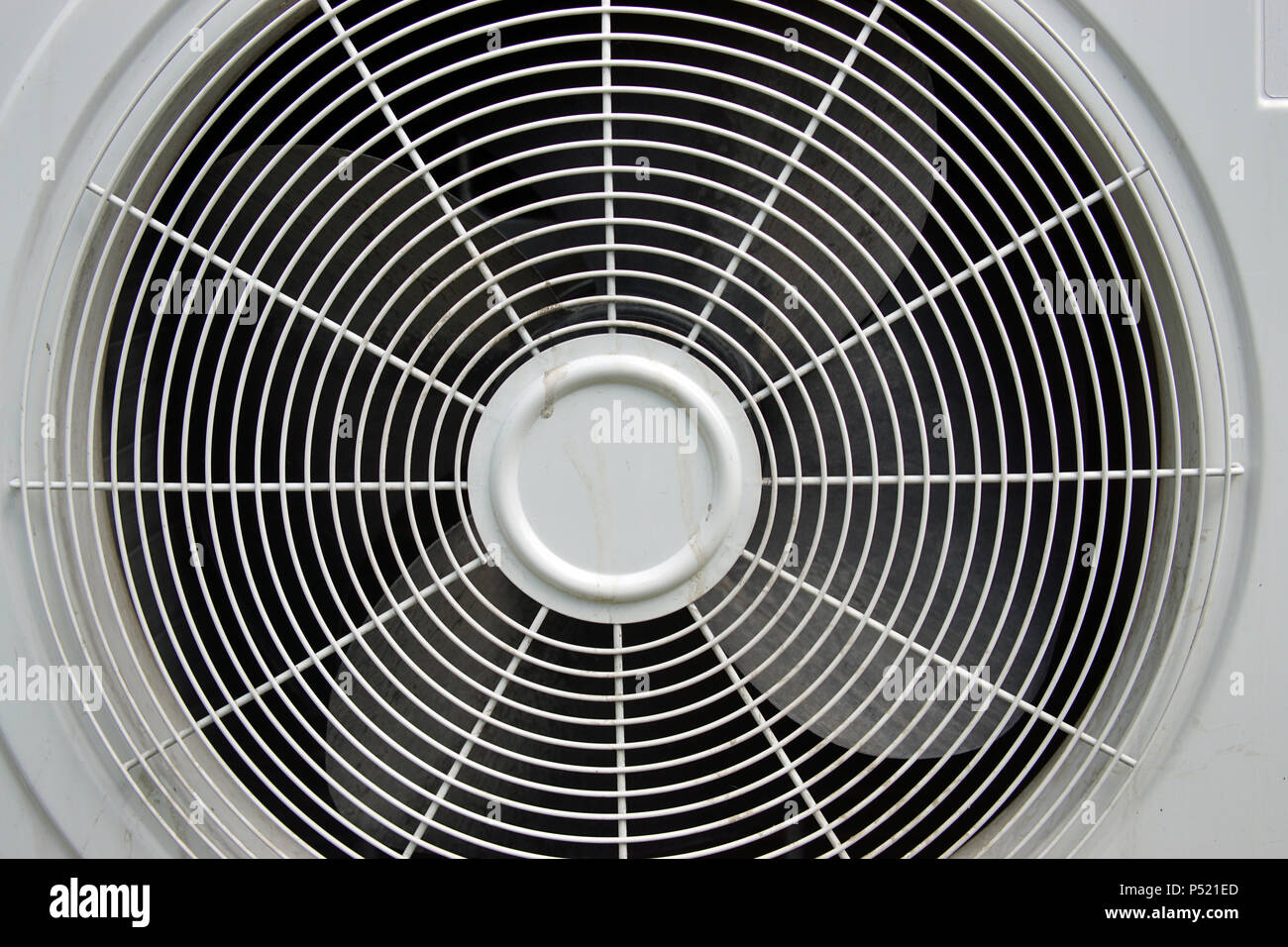 Grille of the outdoor unit of air conditioner closeup Stock Photo - Alamy