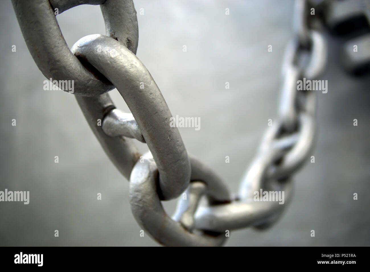 Thick metal chain of some industrial 