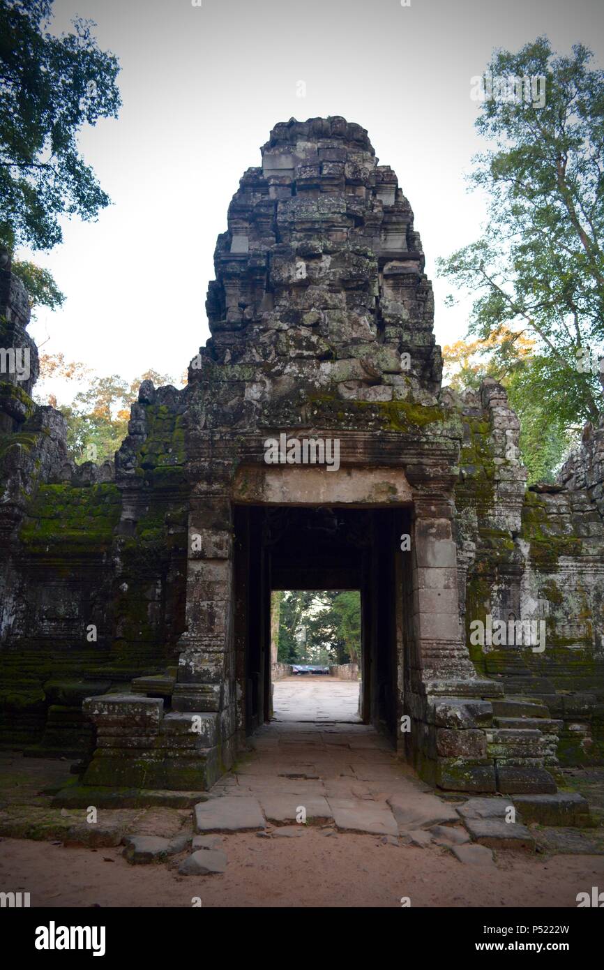 preah khan temple in cambodia Stock Photo