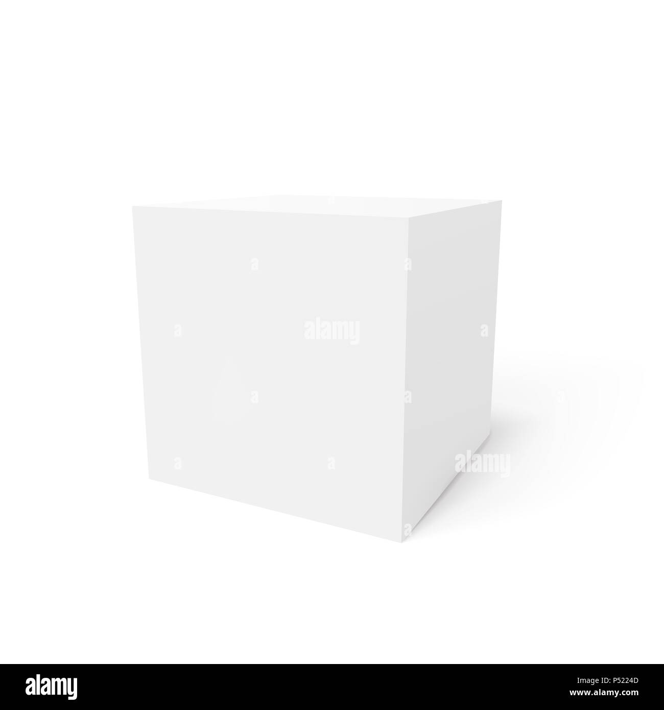 3d vector cube. Realistic design element Stock Vector