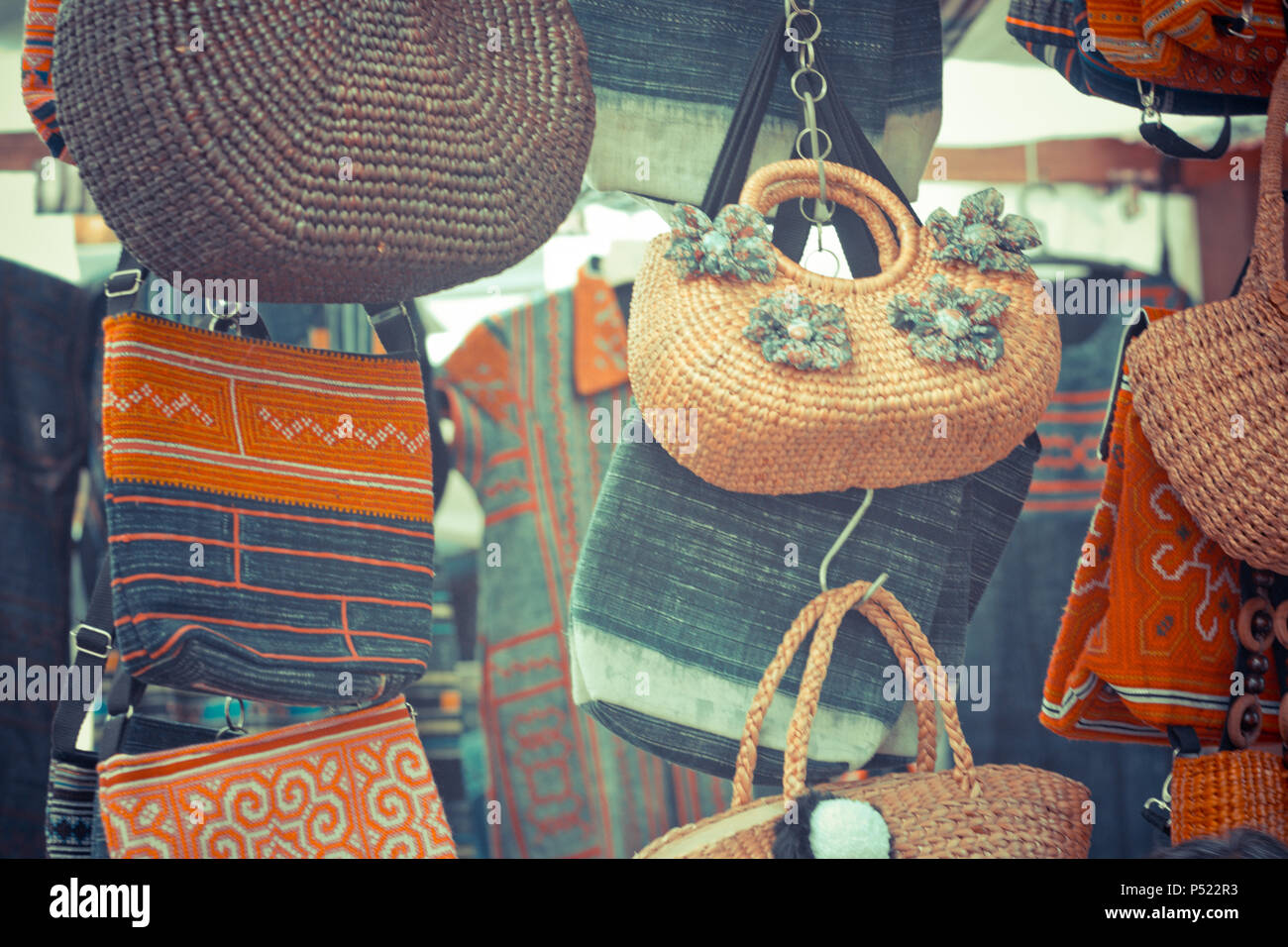 Beautiful weaved dried water hyacinth lady handbag for sale on the ...